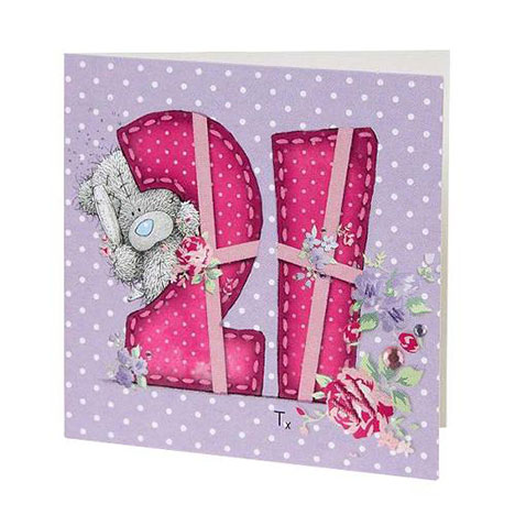 21st Birthday Me to You Bear Gift Tag £0.40